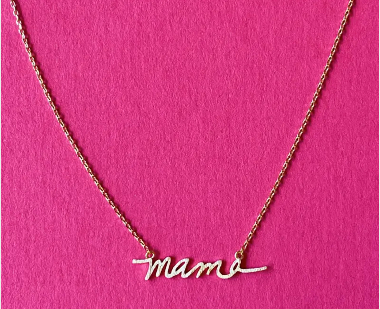MAMA Script Necklace (Accessories)